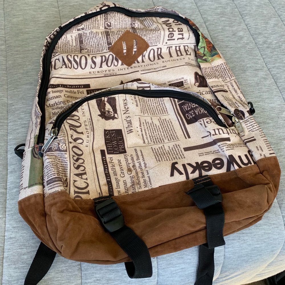 Newspaper Design Backpack